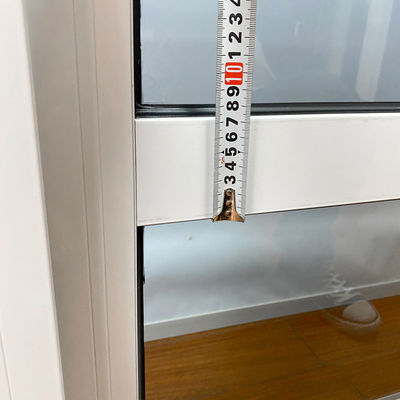 1.4mm Profildicke Doppelverglasung Doppelgehärtetes Glas Aluminiumlegierung Schiebefenster