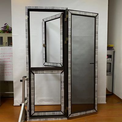 Minimalistische Glastür mit chinesischer Top-Hardware-Aluminium-Doppelblatt-Fenster