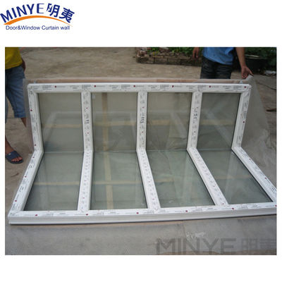 Nahtlose Eckfenster mit UPVC-Rahmen 90 Grad verstärktes Aluminium/PVC-Fenster