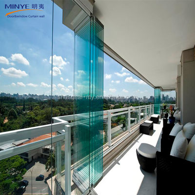 Schöne Rahmenlose Custom Glass Aluminium Balkon Klapptür mit Wärmedämmung
