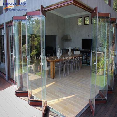 Schöne Rahmenlose Custom Glass Aluminium Balkon Klapptür mit Wärmedämmung