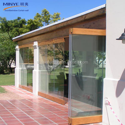 Schöne Rahmenlose Custom Glass Aluminium Balkon Klapptür mit Wärmedämmung
