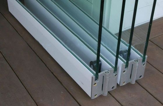 Schöne Rahmenlose Custom Glass Aluminium Balkon Klapptür mit Wärmedämmung