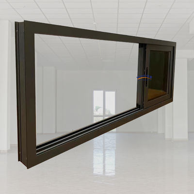 Chinesischer Design-Stil Doppelverglasung Aluminium 3-Spur Schiebefenster Aluminiumfenster