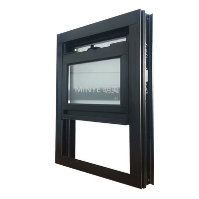 Aluminium-Einfachfenster mit Glasfasernetzmaterial und maßgeschneiderter Größe