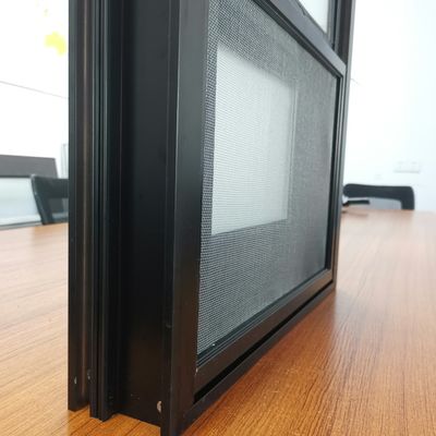 Aluminium-Einfachfenster mit Glasfasernetzmaterial und maßgeschneiderter Größe
