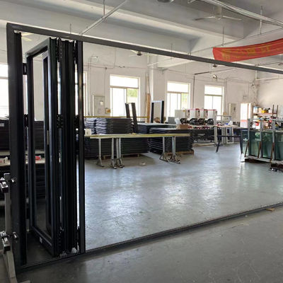 Klappbare Patio-Zweifach-Wärmebrüche Aluminium-Stacker-Tür zur Wärme- und Schalldämmung