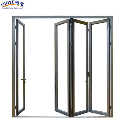 Klappbare Patio-Zweifach-Wärmebrüche Aluminium-Stacker-Tür zur Wärme- und Schalldämmung