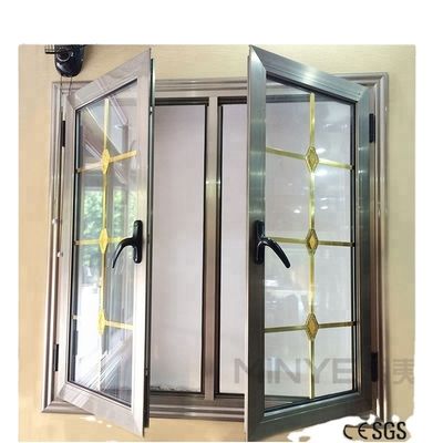 Dreifachverglasetes Casement Haus Fenster mit modernem Design und Aluminium Französisch Fenster