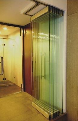 Chinesische Top-Hardware Klappbildschirm Glas Vorhang Stapel Panoramakordeon Zweifach Tür