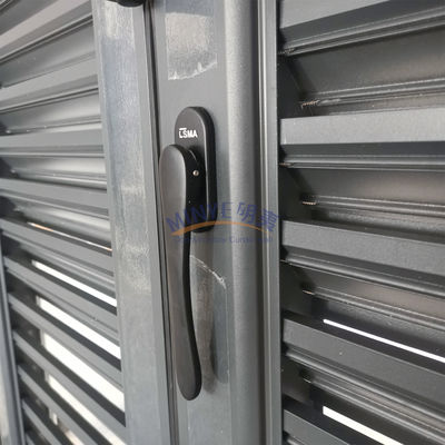 Energievertikal Aluminium Bifold Patio Klappglas Türen Außenfunktion Winddicht