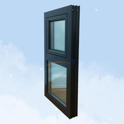 Moderner Luxus Regenfest Aluminiumrahmen Schwingende Markise Fassade Fenster mit Doppelglas