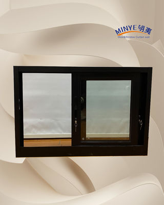 Schiebefenster aus Aluminium aus doppeltem Glas für die Schalldämmung von Aluminium