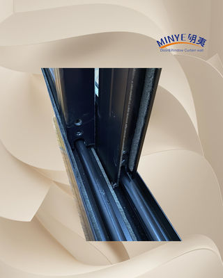 Schiebefenster aus Aluminium aus doppeltem Glas für die Schalldämmung von Aluminium