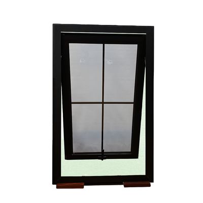 Swing-Open-Style-Aluminiumfenster mit doppelt gehärtetem Glas und eingebautem Gitter