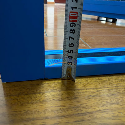 Blaufarbene Aluminium-Gehäuse mit doppeltempertem Glas und elektronischem Code-Schloss