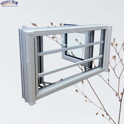 Villa modernes Design Aluminium-Legierung Fassadenfenster mit thermischen Bruch und maßgeschneiderte Farbe