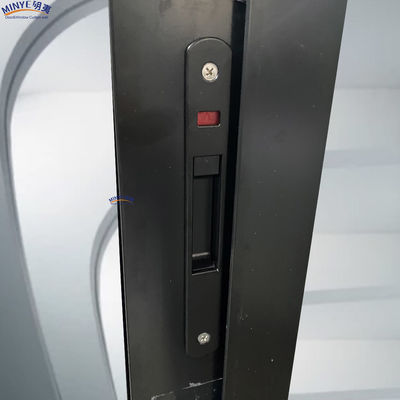 Hotelschiebetür mit gekrümmter Multi-Tracks Aluminiumrahmen und doppelt gehärtetem Glas