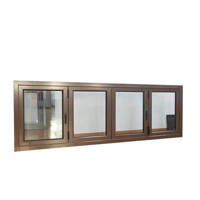 Aluminium-Faltfenster mit doppelt gehärtetem Glas und optimaler thermischer Leistung