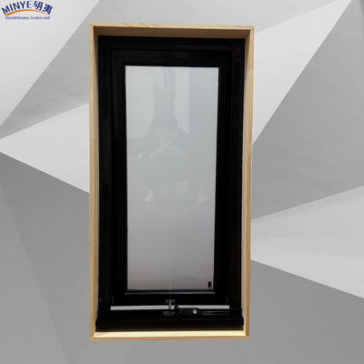 Aluminiumrahmen mit Doppelgehärtetem Glas und Holzunterrahmen