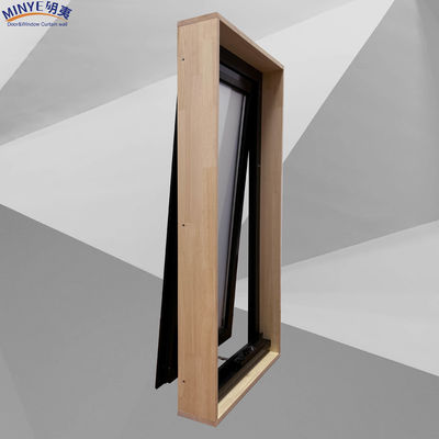 Aluminiumrahmen mit Doppelgehärtetem Glas und Holzunterrahmen
