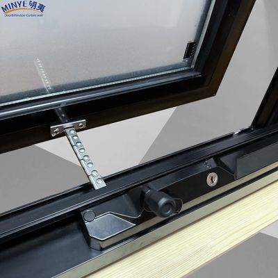 Aluminiumrahmen mit Doppelgehärtetem Glas und Holzunterrahmen