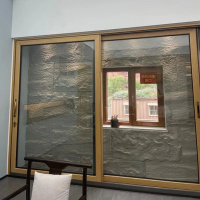 Fertiggestellte Oberfläche Französisch Büro Glas Aluminium Schiebetür für Außen zu erschwinglichen Preisen