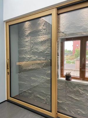 Fertiggestellte Oberfläche Französisch Büro Glas Aluminium Schiebetür für Außen zu erschwinglichen Preisen