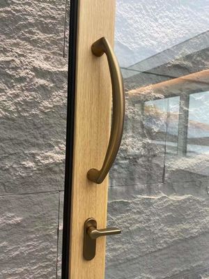 Fertiggestellte Oberfläche Französisch Büro Glas Aluminium Schiebetür für Außen zu erschwinglichen Preisen