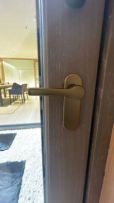 Fertiggestellte Oberfläche Französisch Büro Glas Aluminium Schiebetür für Außen zu erschwinglichen Preisen