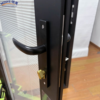 Aluminium-Wärmeabbruch-Glastür mit Innenverschluss und doppelgehärtetem Glas