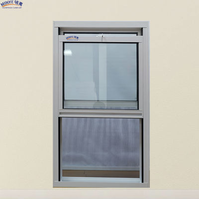 Doppelgehärtetes Glas Aluminiumprofil Doppelhängfenster zur Wind- und Wärmedämmung
