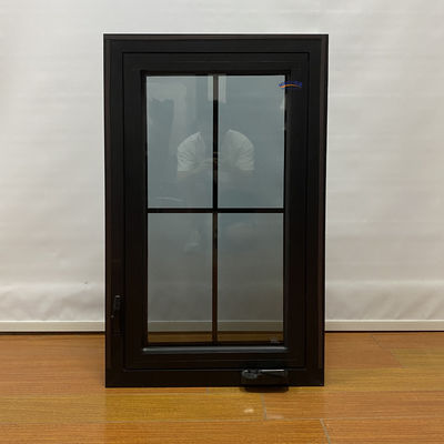 Swing-Stil Moderne einfache Wärmedämmung und wasserdichte Hurrikanwirkung Französisch Heim Aluminium Glas Fenster Design