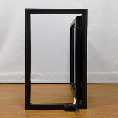 Swing-Stil Moderne einfache Wärmedämmung und wasserdichte Hurrikanwirkung Französisch Heim Aluminium Glas Fenster Design