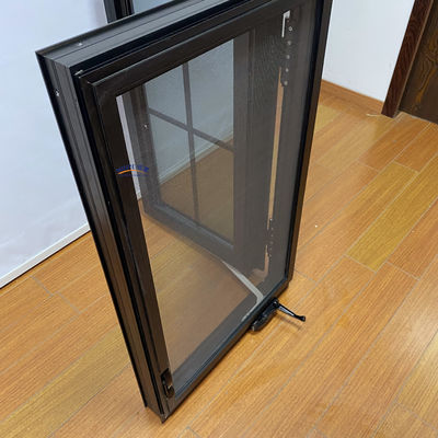 Swing-Stil Moderne einfache Wärmedämmung und wasserdichte Hurrikanwirkung Französisch Heim Aluminium Glas Fenster Design