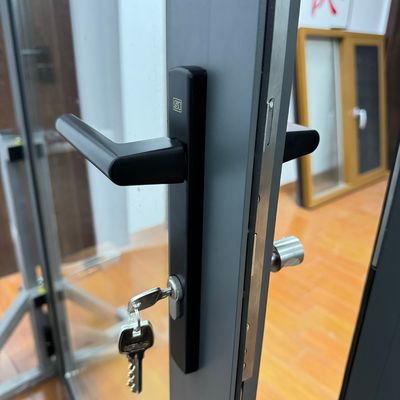 Glasfaser-Bildschirm-Netzwerk Material Glas Schwingetür Shop Villa Grafikdesign Lösung