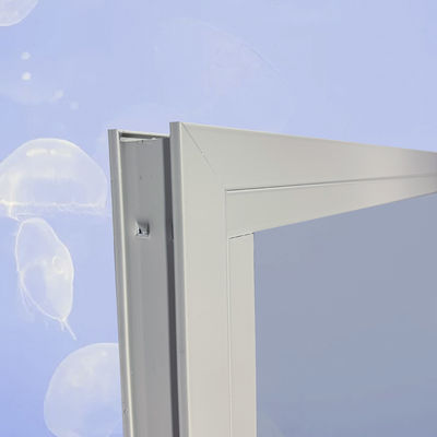 Aluminiumrahmen Doppelgehärtetes Glas Schwarzes Bildfenster zur Produktwerbung