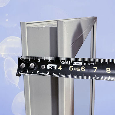 Aluminiumrahmen Doppelgehärtetes Glas Schwarzes Bildfenster zur Produktwerbung