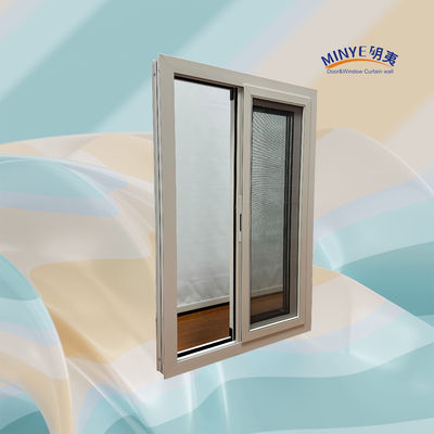 Doppelgehärtetes Glas Schiebefenster aus Aluminium mit Rahmenmaterial und Leistungsbeschichtung