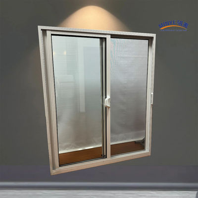 Schiebetür aus Aluminium aus chinesischer Hardware mit doppelt gehärtetem Glas und Glasfaserbildschirm