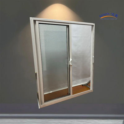 Schiebetür aus Aluminium aus chinesischer Hardware mit doppelt gehärtetem Glas und Glasfaserbildschirm