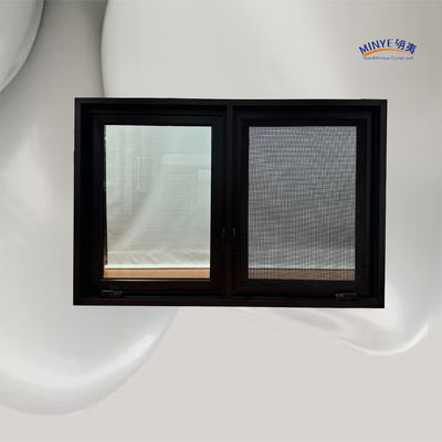 Doppelgehärtetes Fenster aus Aluminiumlegierung aus Glas mit Nagelfan und thermischer Brechung