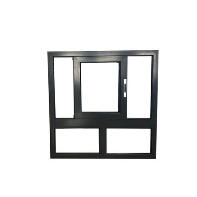 Doppelverglasetes Aluminium-Schiebefenster der Serie 77 mit Horizontalöffnung und Materialien