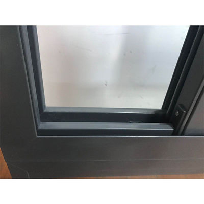 Doppelverglasetes Aluminium-Schiebefenster der Serie 77 mit Horizontalöffnung und Materialien