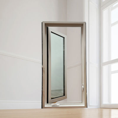 Schwarz-Weiß amerikanisches Fenster mit Aluminiumrahmen