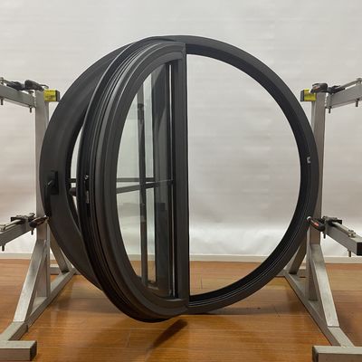 Customized Aluminium Runde Fassadenfenster mit guter Windbeständigkeit und hoher Festigkeit