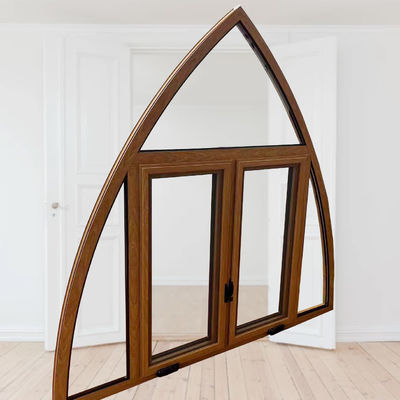 Ein Fenster aus Aluminiumlegierung mit thermischer Auflösung im europäischen Stil mit guter Windfestigkeit