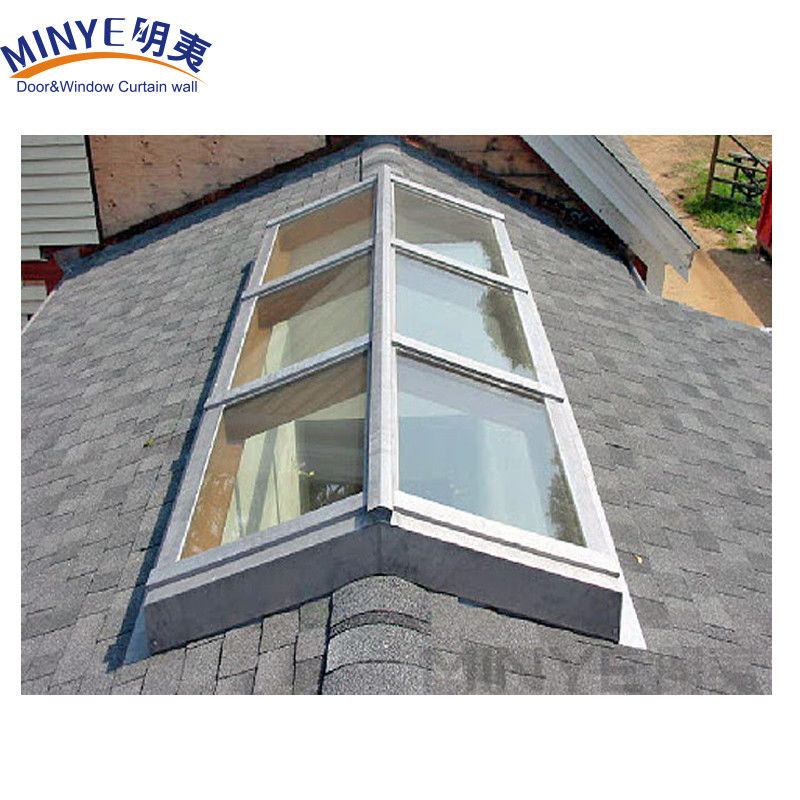 Optionale Profilfarbe Mitte des Jahrhunderts Design Aluminium Profil Oberdach Glas Oberlichter Fenster