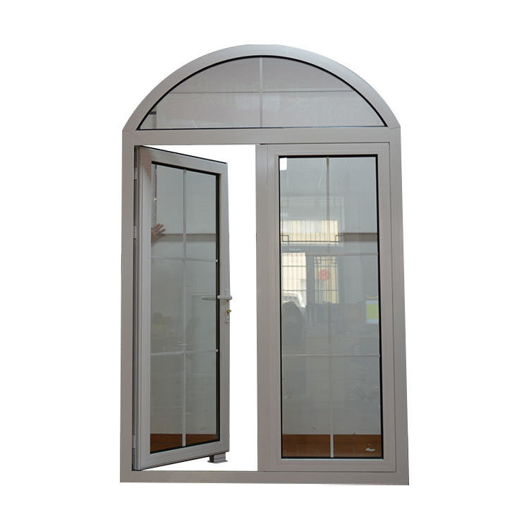 Außenaluminium Französisch Schwingen Türen mit 2,0 mm Profil Dicke und 5 mm-12 mm Glas Spec