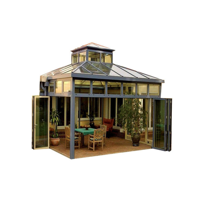 Außen Solarium mit individueller Größe Aluminium geschwungenes Glas und Aluminiumlegierung